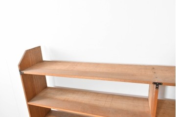 和製ヴィンテージ　昭和後期　レトロな大型オープンシェルフ　(R-086256)