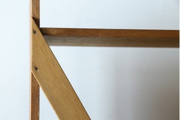 和製ヴィンテージ　昭和後期　レトロな大型オープンシェルフ　(R-086256)