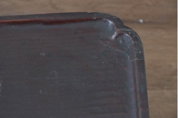 アジアンアンティーク　李朝小盤　入隅の意匠が味わい深い海州盤　(R-086258)