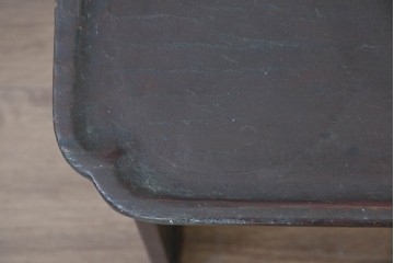 アジアンアンティーク　李朝小盤　入隅の意匠が味わい深い海州盤　(R-086258)