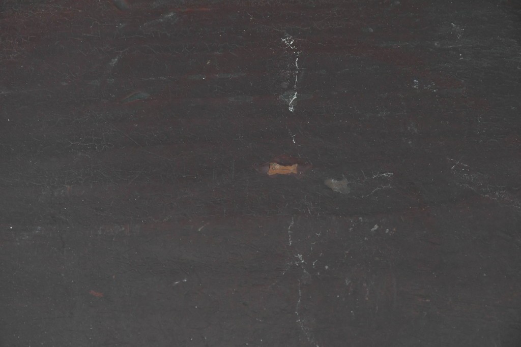 アジアンアンティーク　李朝小盤　入隅の意匠が味わい深い海州盤　(R-086258)