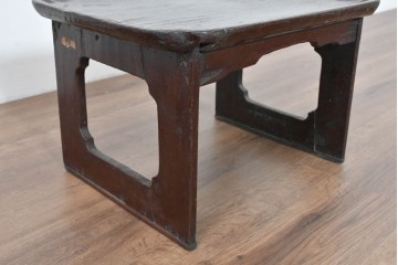 アジアンアンティーク　李朝小盤　入隅の意匠が味わい深い海州盤　(R-086258)