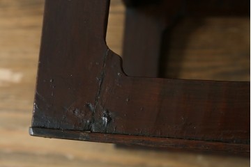 アジアンアンティーク　李朝小盤　入隅の意匠が味わい深い海州盤　(R-086258)