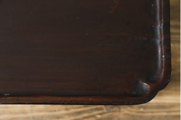 アジアンアンティーク　李朝小盤　入隅の意匠が味わい深い海州盤　(R-086258)