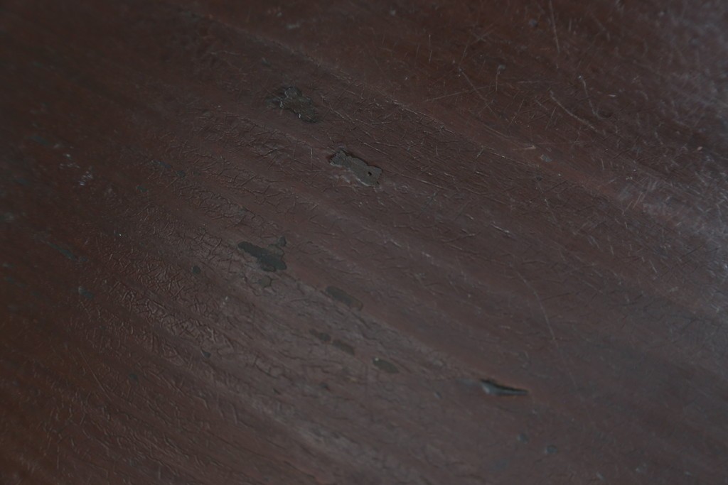 アジアンアンティーク　李朝小盤　入隅の意匠が味わい深い海州盤　(R-086258)