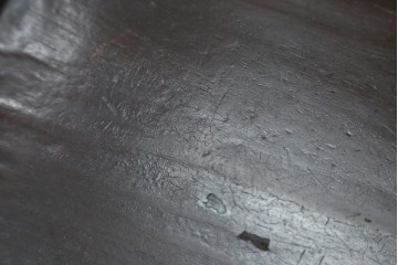 アジアンアンティーク　李朝小盤　入隅の意匠が味わい深い海州盤　(R-086258)