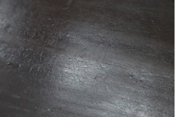 アジアンアンティーク　李朝小盤　入隅の意匠が味わい深い海州盤　(R-086258)