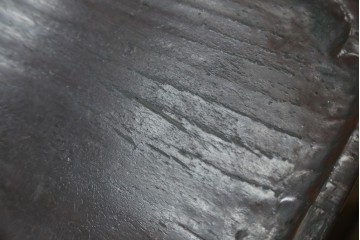 アジアンアンティーク　李朝小盤　入隅の意匠が味わい深い海州盤　(R-086258)