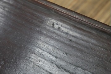 アジアンアンティーク　李朝小盤　入隅の意匠が味わい深い海州盤　(R-086258)