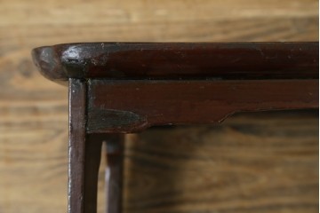 アジアンアンティーク　李朝小盤　入隅の意匠が味わい深い海州盤　(R-086258)