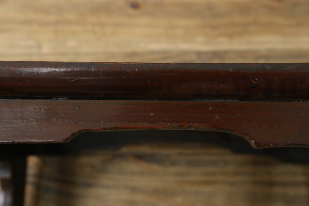 アジアンアンティーク　李朝小盤　入隅の意匠が味わい深い海州盤　(R-086258)