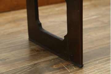 アジアンアンティーク　李朝小盤　入隅の意匠が味わい深い海州盤　(R-086258)