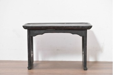 アジアンアンティーク　李朝小盤　入隅の意匠が味わい深い海州盤　(R-086259)