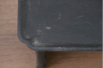 アジアンアンティーク　李朝小盤　入隅の意匠が味わい深い海州盤　(R-086259)