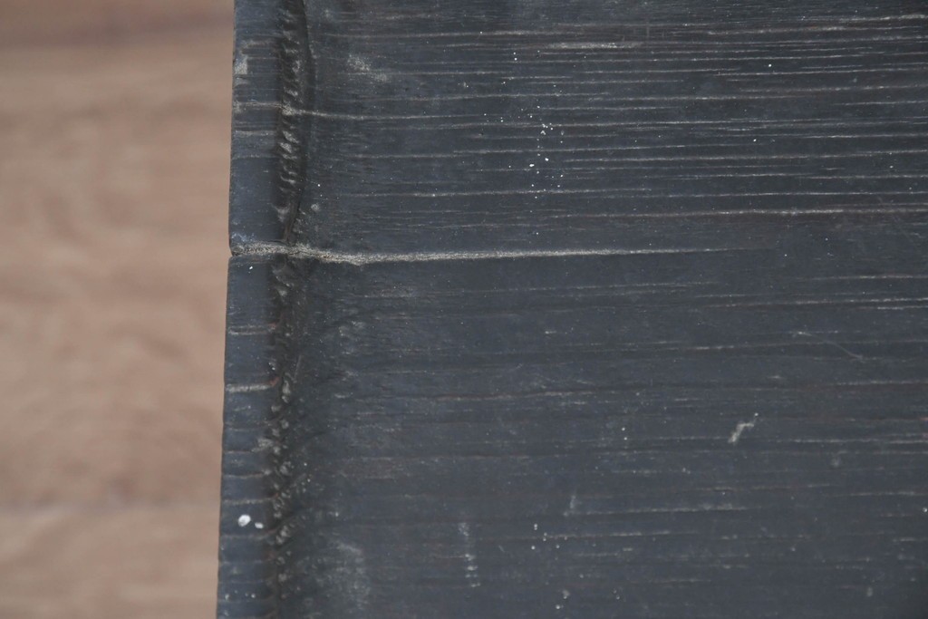 アジアンアンティーク　李朝小盤　入隅の意匠が味わい深い海州盤　(R-086259)