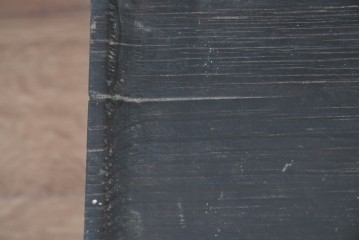 アジアンアンティーク　李朝小盤　入隅の意匠が味わい深い海州盤　(R-086259)