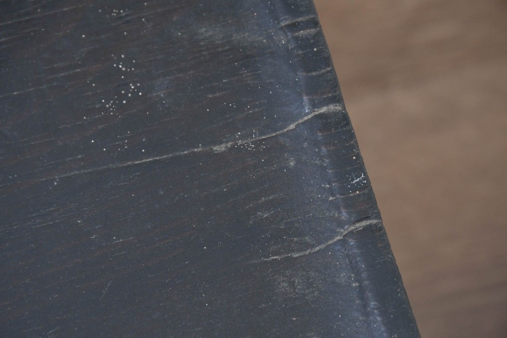 アジアンアンティーク　李朝小盤　入隅の意匠が味わい深い海州盤　(R-086259)