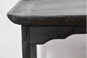 アジアンアンティーク　李朝小盤　入隅の意匠が味わい深い海州盤　(R-086259)