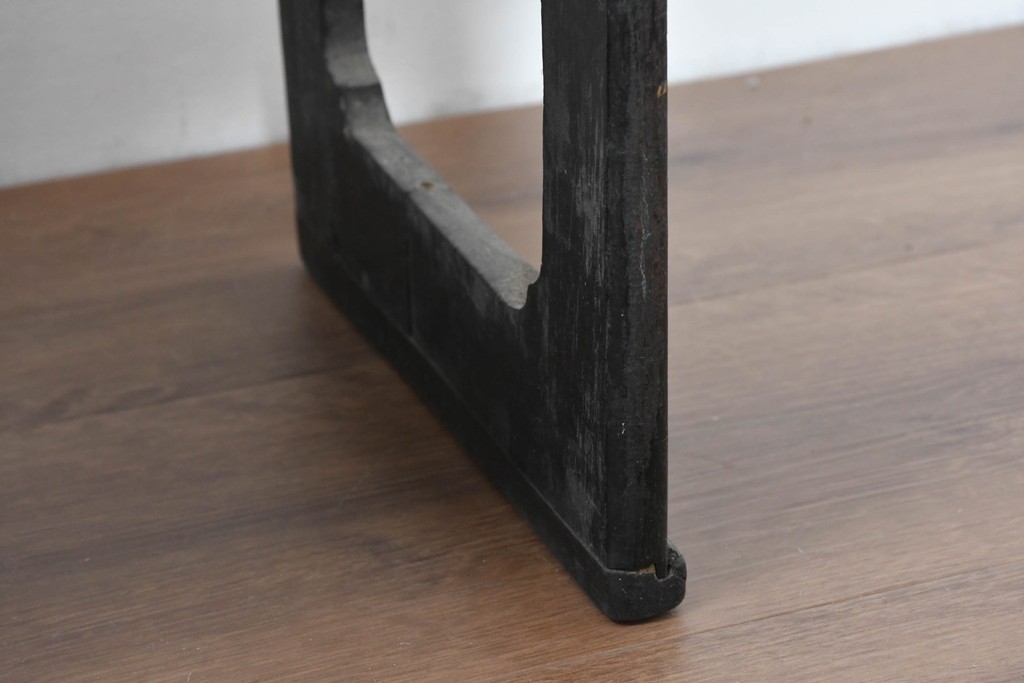 アジアンアンティーク　李朝小盤　入隅の意匠が味わい深い海州盤　(R-086259)