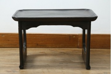 アジアンアンティーク　李朝小盤　入隅の意匠が味わい深い海州盤　(R-086259)