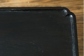 アジアンアンティーク　李朝小盤　入隅の意匠が味わい深い海州盤　(R-086259)