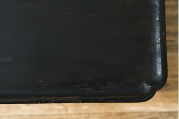 アジアンアンティーク　李朝小盤　入隅の意匠が味わい深い海州盤　(R-086259)