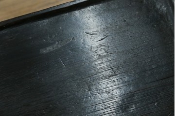 アジアンアンティーク　李朝小盤　入隅の意匠が味わい深い海州盤　(R-086259)