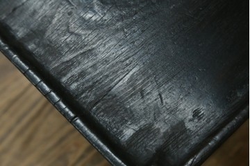 アジアンアンティーク　李朝小盤　入隅の意匠が味わい深い海州盤　(R-086259)