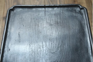 アジアンアンティーク　李朝小盤　入隅の意匠が味わい深い海州盤　(R-086259)