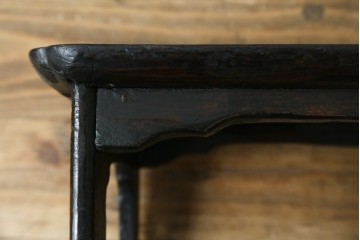 アジアンアンティーク　李朝小盤　入隅の意匠が味わい深い海州盤　(R-086259)