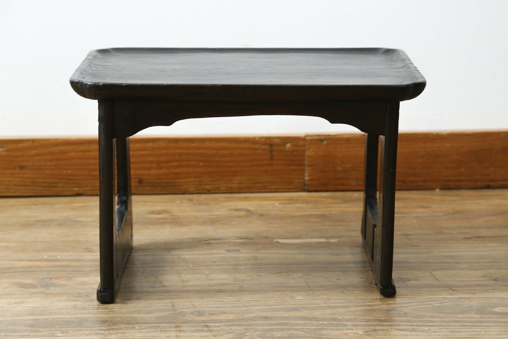 アジアンアンティーク　李朝小盤　入隅の意匠が味わい深い海州盤　(R-086259)