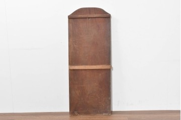 アジアンアンティーク　戦前　台湾・中国・朝鮮　「家傳　軍中敬」と書かれた欅(ケヤキ)材の扁額　(R-086262)