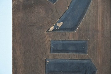 和製アンティーク　当時物　サクラビール　戦前の酒屋の木製看板　(R-086265)