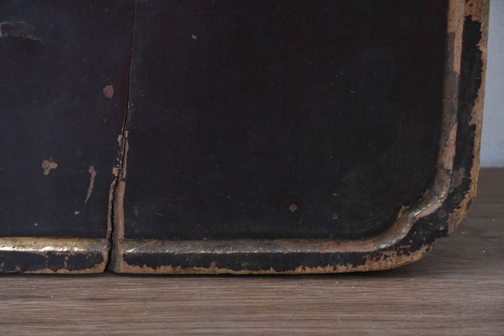 和製アンティーク　当時物　力士が愛用した「浅井萬金膏」　戦前の薬屋の木製看板　(R-086268)