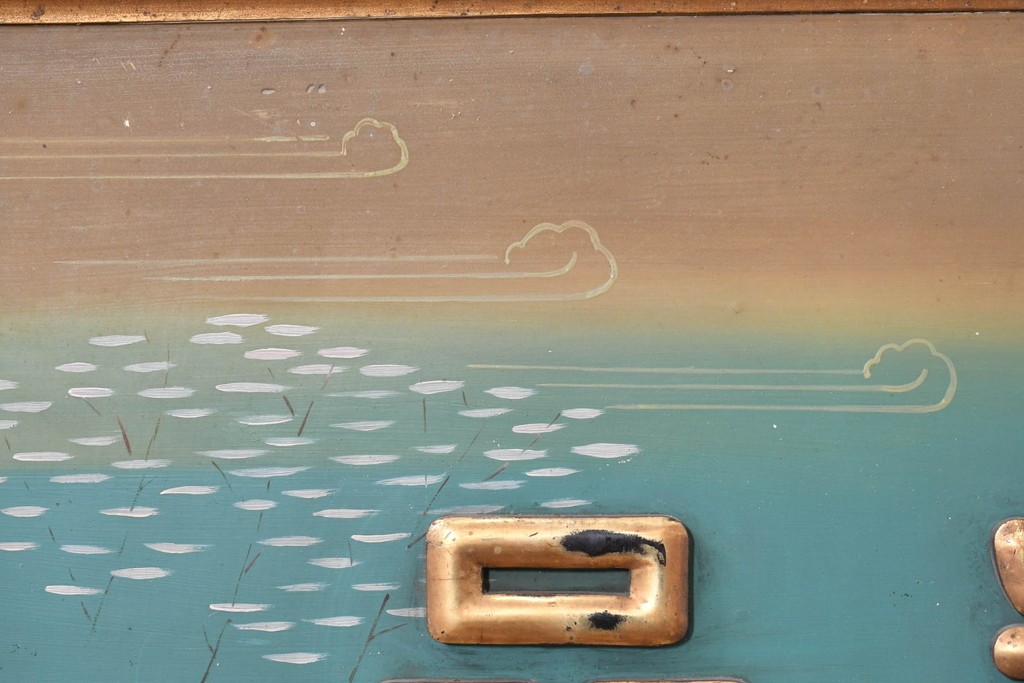 和製アンティーク　当時物　伊東胡蝶園「御園化粧品」　戦前の商店の木製看板　(R-086269)