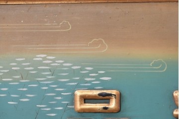 和製アンティーク　当時物　伊東胡蝶園「御園化粧品」　戦前の商店の木製看板　(R-086269)