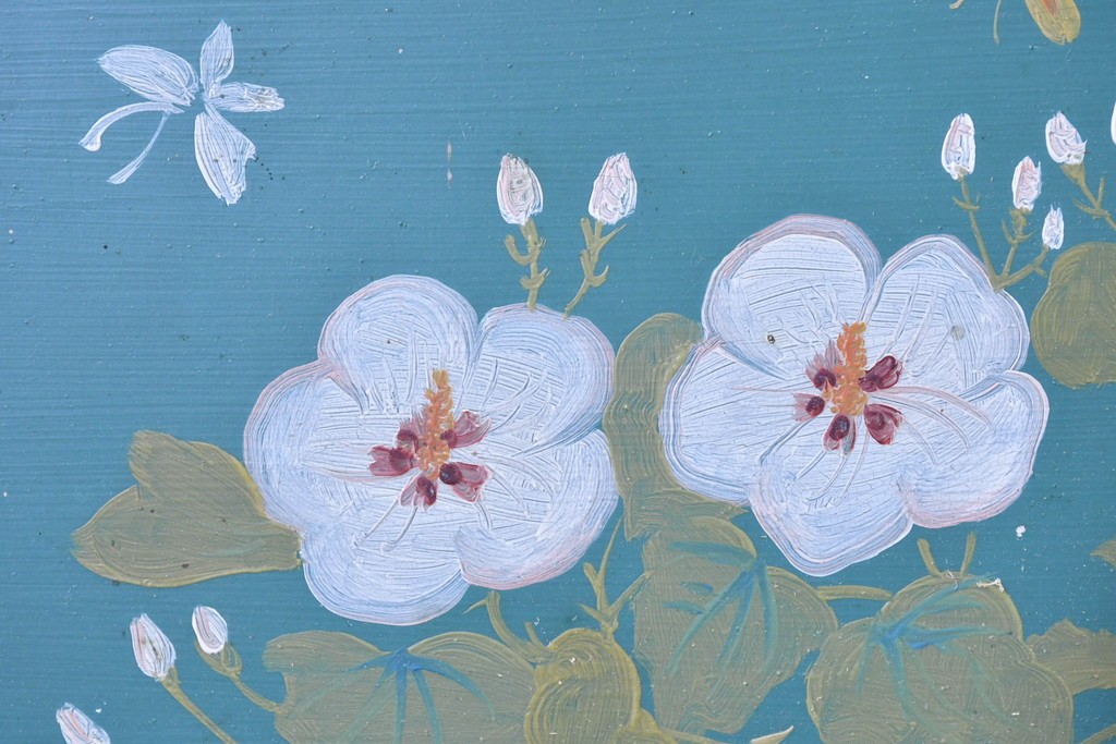 和製アンティーク　当時物　伊東胡蝶園「御園化粧品」　戦前の商店の木製看板　(R-086269)