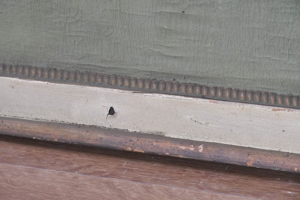 和製アンティーク　当時物　「ゾーシン粉末石鹸」　戦前の商店の木製看板　(R-086270)