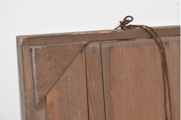 和製アンティーク　当時物　「ゾーシン粉末石鹸」　戦前の商店の木製看板　(R-086270)