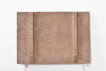 和製アンティーク　当時物　岡崎醤油株式會社「キッコーオカ」　戦前の商店の木製看板　(R-086271)