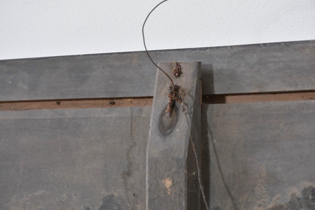 和製アンティーク　当時物　和漢薬「六物解毒丸」　戦前の薬屋の木製看板　(R-086276)