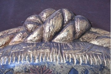 和製アンティーク　当時物　肥塚酒造「都菊」　戦前の酒屋の木製看板　(R-086277)