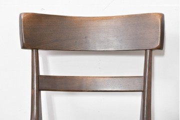 中古　美品　柏木工(KASHIWA)　WILDERNESS(ウィルダネス)　レトロカントリーな素朴さが魅力のダイニングチェア2脚セット　(R-086281)