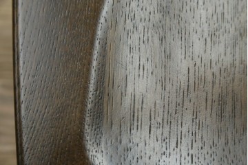 中古　美品　柏木工(KASHIWA)　WILDERNESS(ウィルダネス)　レトロカントリーな素朴さが魅力のダイニングチェア2脚セット　(R-086281)