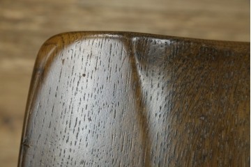 中古　美品　柏木工(KASHIWA)　WILDERNESS(ウィルダネス)　レトロカントリーな素朴さが魅力のダイニングチェア2脚セット　(R-086281)