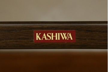 中古　美品　柏木工(KASHIWA)　WILDERNESS(ウィルダネス)　レトロカントリーな素朴さが魅力のダイニングチェア2脚セット　(R-086281)