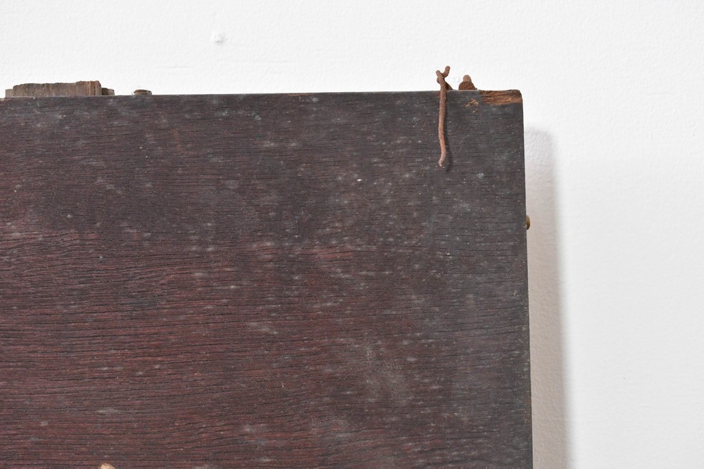 和製アンティーク　当時物　清酒「菊泉」　戦前の酒屋の木製看板　(R-086282)