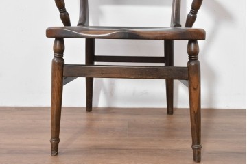 中古　美品　柏木工(KASHIWA)　WILDERNESS(ウィルダネス)　レトロカントリーな素朴さが魅力のアームチェア　(R-086283)