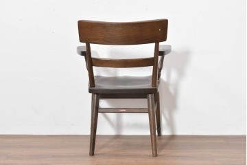 中古　美品　柏木工(KASHIWA)　WILDERNESS(ウィルダネス)　レトロカントリーな素朴さが魅力のアームチェア　(R-086283)