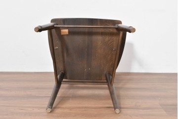 中古　美品　柏木工(KASHIWA)　WILDERNESS(ウィルダネス)　レトロカントリーな素朴さが魅力のアームチェア　(R-086283)